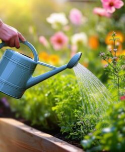 Regenwasser im Hochbeet
